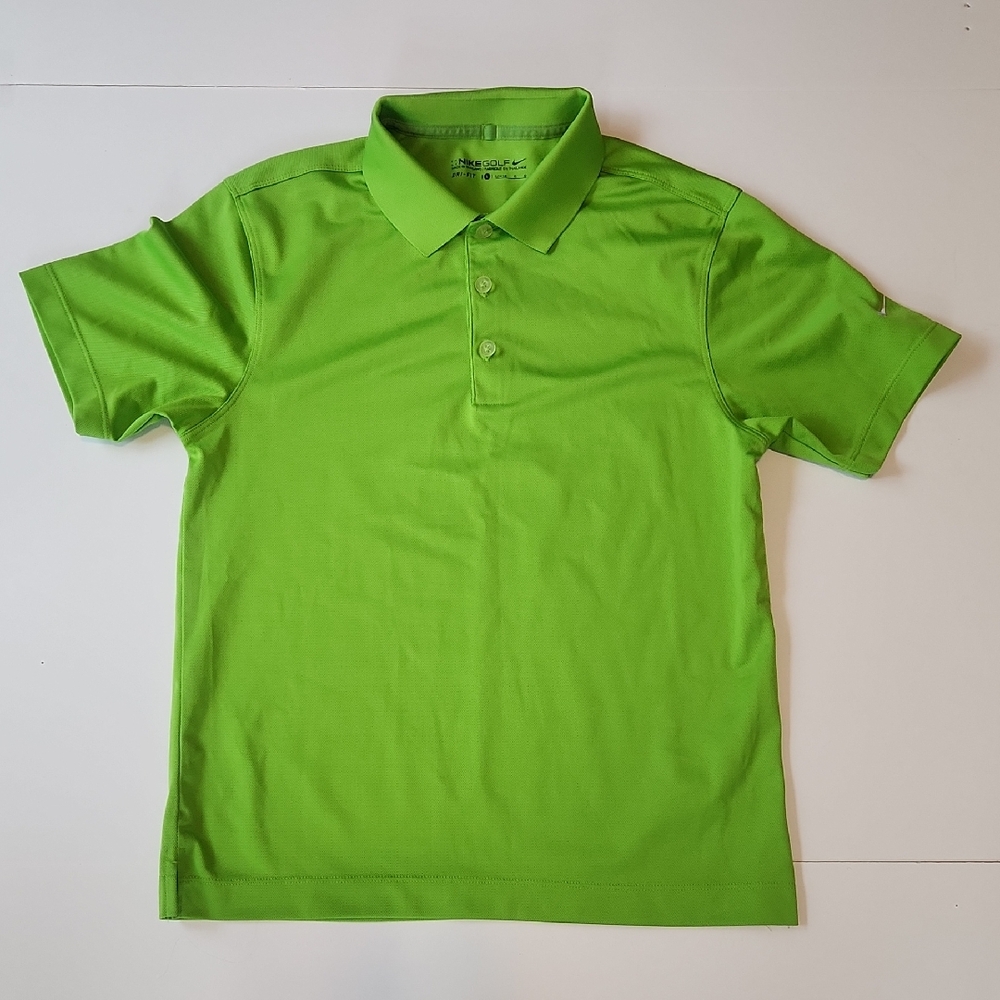 Nike Golf Boys Dri-Fit Polo Shirt L (14-16) Bright Green